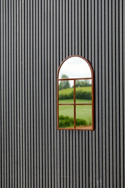 ARCHWAY OUTDOOR MIRROR NATURAL RUST H90CM W50CM &pound;159.99