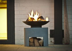 FIREBOWL & OVAL CONSOLE CEMENT H41CM W46CM &pound;139.99