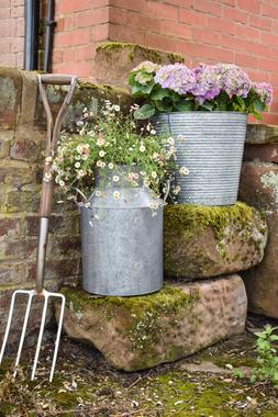 GALVANISED MILK CHURN 42CM &pound;39.99