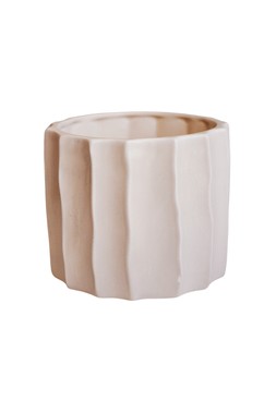 KEW ORGANIC RIPPLE BONE PLANTER H14CM D17CM &pound;19.99 (Available in other sizes)