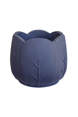 KEW OUTDOOR SLATE PETAL BOWL PLANTER H36CM D43CM &pound;99.99