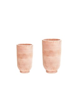 OUTDOOR CARTMEL TERRACOTTA VASE PLANTER SET OF 2 &pound;139.98