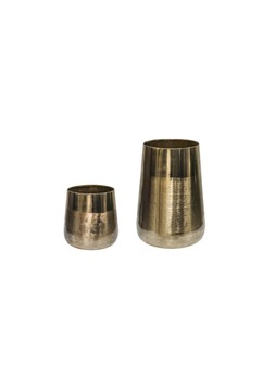 OUTDOOR PRESCOT BRASS PLANTER SET OF TWO &pound;119.98