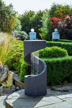 OUTDOOR SPIRAL WATER FEATURE GRANITE &pound;399.99