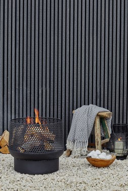 OUTDOOR TALL BUTTERMERE BASKET FIRE PIT BLACK H51CM W45CM &pound;249.99