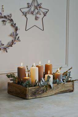 Antique Gold Star Mistletoe Wreath &pound;29.99 2