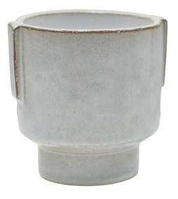 ARIES GLAZED HANDLES PLANTER WHITE H20CM D19CM &pound;29.99