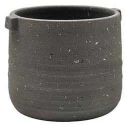 AURORA TERRAZZO HANDLE PLANTER SLATE H21CM D22CM &pound;44.99