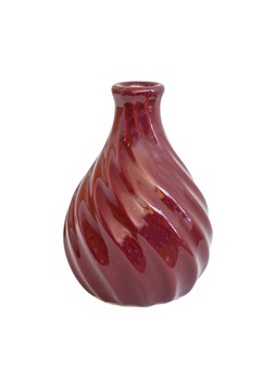 BELLE BUD VASE PLUM H15CM D11CM £9.99