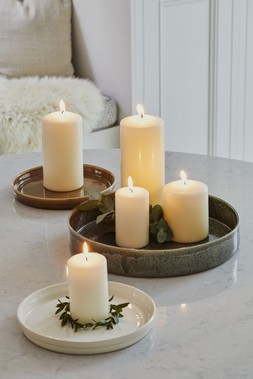 Bowen Candle Plate Fawn H2.5Cm D20Cm &pound;12.99