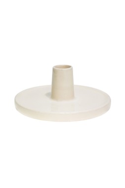 Bowen Dinner Candle Holder Linen &pound;10.99