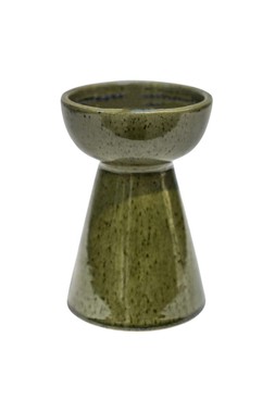 Bowen Pillar Candle Holder Moss H14cm D9cm &pound;12.99