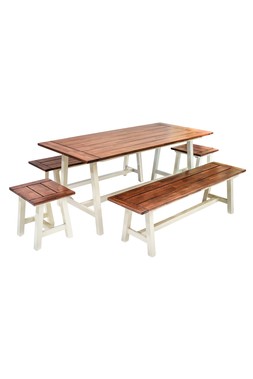 BROADWAY ACACIA WOOD 5 PIECE FURNITURE SET &pound;1999 (BFS180)