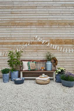 BROADWAY ACACIA WOOD CREAM GARDEN BENCH H89CM W160CM &pound;599.99