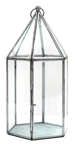 Glasshouse Terrariumgalvanised H36cm W18cm &pound;49.99