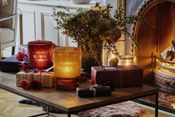 Jewels Tiered Vase Amber &pound;24.99, Jewels Tiered Vase Red &pound;24.99