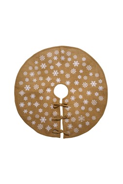 Jute Snowflake Tree Skirt &pound;17.99