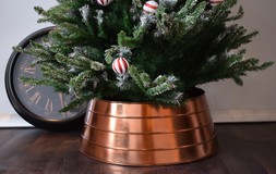 Metal Christmas Tree Skirt Copper &pound;54.99