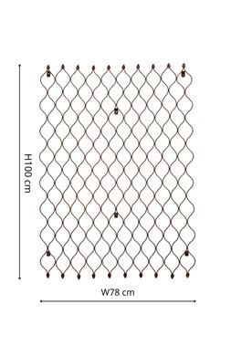 OUTDOOR HONEYCOMB TRELLIS H100CM W78CM