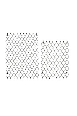 OUTDOOR HONEYCOMB TRELLIS H84CM W62CM
