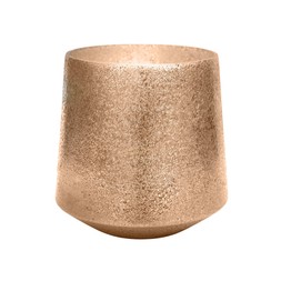 Opulent Curved Metallic Gold Planter H15cm D15cm £14.99