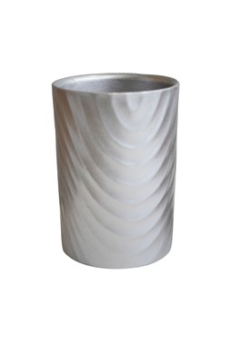 Orchid Cylinder Silver Planter H18cm D13cm £9.99