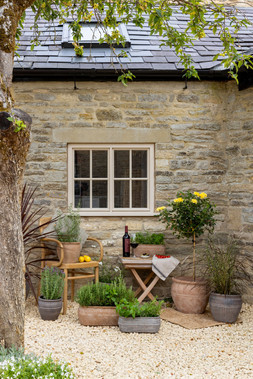 OUTDOOR TUSCAN MOCHA TERRACOTTA RIBBED TROUGH SET OF 2 £79.98