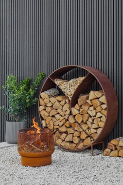 OUTDOOR BUTTERMERE BASKET OUTDOOR RUST H39CM W40CM &pound;179.99