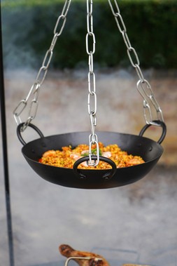 OUTDOOR COLORADO METAL COOKING DISH IN BLACK H5CM W46CM &pound;69.99