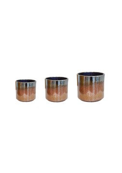 Outdoor Hazelton Rust Planter Set Of 3 &pound;104.97
