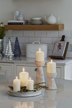 Padstow White Wash Wooden Candle Holder H14Cm D9Cm &pound;19.99, Padstow White Wash Wooden Candle Holder H22Cm D9Cm &pound;24.99,Padstow White Wash Wooden Candle Holders 2 Pack &pound;44.98