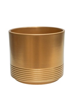 Poinsettia Planter Gold H13.5cm D14cm &pound;5.99