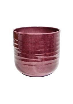 Poinsettia Ripple Red Planter H15.5cm D18.5cm £12.99