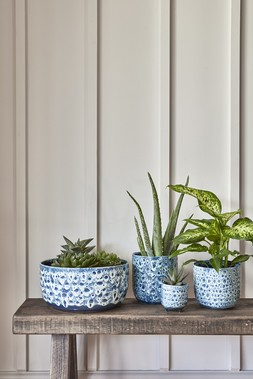 Sapphire Reactive Glaze Bowl H12.5cm D25cm &pound;54.99 1
