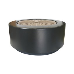 SOLIS LARGE WATER FEATURE WITH LIGHT DISPLAY IN CHARCOAL & AGED COPPER (available in terrazzo & brass) &pound;399.99 (SWFC)