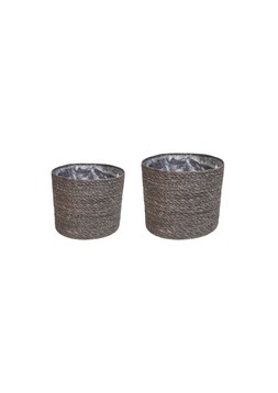 Theo Grey Basket Set Of 2 &pound;27.98