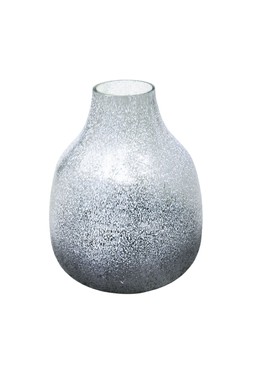 Verre Round Atlantic Blue Frosted Vase H25cm W20.5cm &pound;49.99