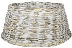 Wicker Tree Skirt Round White &pound;39.99