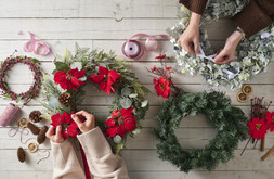 Natural Sundries Set 58 Pieces £11.00 Pinecones 200g £4.50 Long Pinecones 85g £4.00 Lemon Slices 30g £4.00 Orange Slices 30g £4.00 Green Sword Fern 43cm £5.00 Red and Pink Paper Flowers 20 Pack £4.00 Light Pink Satin Ribbon 20 mm x 15 m £1.50 White Satin Ribbon 9mm x 15m £1.50 Red and White Cotton Twine 100m £4.50