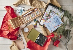 Shore & Mash Mixed Sketching Set 17 Pieces £10.50 Mini Watercolour Set 25 Pieces £7.50 Shore & Marsh Wooden Painting Set 25 Pieces £30.00 Cottage Garden Paint by Numbers £10.50 Everyday Art Exercises £17.99