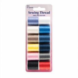 Hobbycraft - Hemline Sewing Thread 12 Pack &pound;3.80