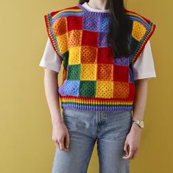 Hobbycraft How to Crochet a Rainbow Granny Square Vest Ideas Hub Project