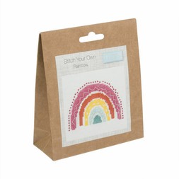 Hobbycraft Trimits Rainbow Counted Cross Stitch Kit 13cm x 13cm &pound;2.50 Cut Out