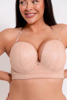 Hey Girls Superplunge Latte Strapless Bra &pound;42, USD 72, EUR 62, CAD 99, Latte Thong &pound;17, USD 37, EUR 31, CAD 46 3