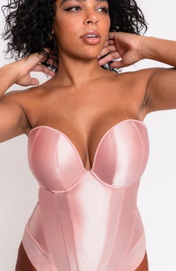 PLUNGE STRAPLESS PADDED BODY POWDERY PINK (30-38DD-J) &pound;78.00, $156.00, &euro;106.00, $196.00 (CAD)