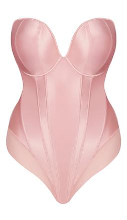 PLUNGE STRAPLESS PADDED BODY POWDERY PINK (30-38DD-J) &pound;78.00, $156.00, &euro;106.00, $196.00 (CAD)