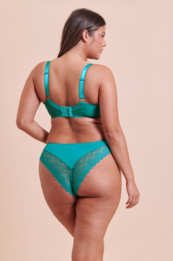 WILD ONE BALCONY BRA £29 €44 USD$59 CAD$72 AUD$72.95 & BRAZILIAN BRIEF £16 €25 USD$28 CAD$30 AUD$32.95