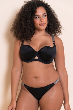BOOST DIAMANTE PADDED BALCONY BRA £34 & BOOST DIAMANTE TANGA £15