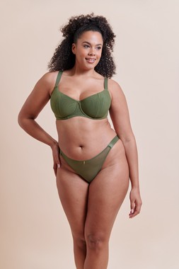 Cool Cat Scooped Multiway Balcony Bra Fern Green