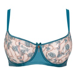 Entwined Deep Teal Bra GBP 42 AUD 98.95 CAD 89 EUR 62